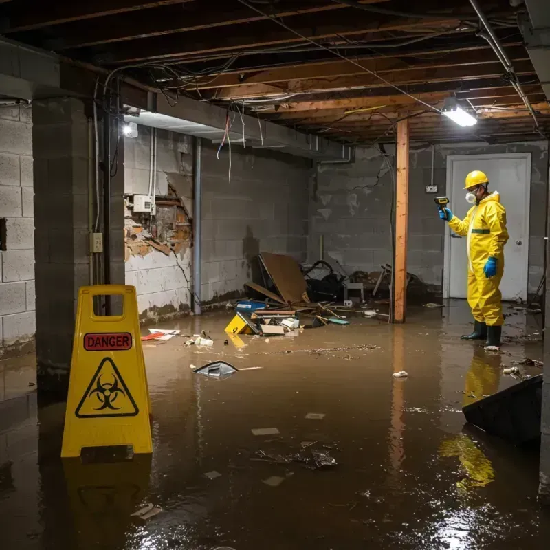 Flooded Basement Electrical Hazard in Pacific County, WA Property